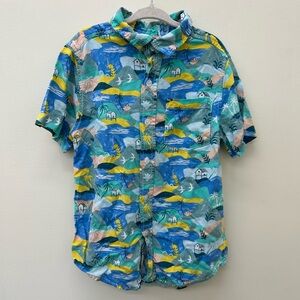 Cat & Jack Colorful Tropical Shirt